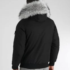 Coupon 🔥 Parka Courte Platinium Avec Fourrure Grise 0041 Noir de LBO 🔔 -France LBO Soldes Boutique lbo 314205 FAB LBO 1070510 0041 20221104T123810 04