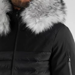 Grosses soldes ⭐ Doudoune Light Puff Avec Fourrure Grise 0056 Noir de LBO ⌛ -France LBO Soldes Boutique lbo 314226 FAB LBO 1070510 0056 20221107T090622 02