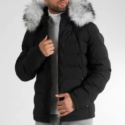 Remise 😀 Doudoune Racer Premium Avec Fourrure Grise 0061 Noir de LBO 😀 -France LBO Soldes Boutique lbo 314317 LBO 1070510 0061 20221107T090903 03