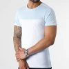 Nouveau ⭐ Tee Shirt Bicolore 2449 Blanc Bleu Ciel de LBO 👏 -France LBO Soldes Boutique lbo 314669 FAB SHALBO 2449 20220608T145338 01