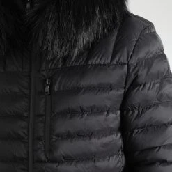 Tout neuf ✨ Doudoune Capuche Diamond Avec Fourrure Noire 0064 Noir de LBO 🎁 -France LBO Soldes Boutique lbo 316138 FAB LBO 1070510 0064 20221102T140825 02