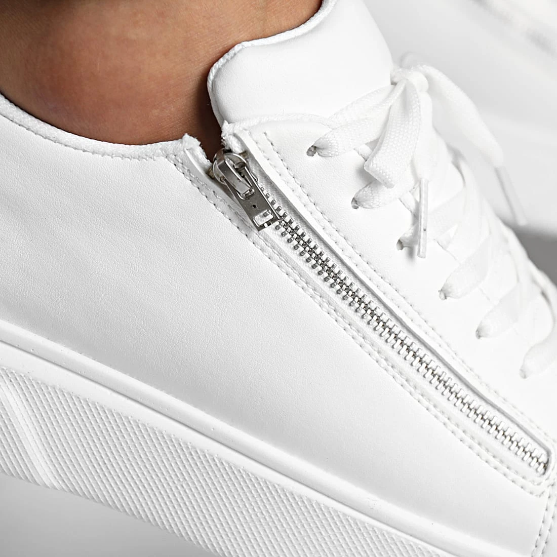 Le moins cher 😍 Baskets Avec Zip 2459 Blanc de LBO ✨ 4 Le moins cher 😍 Baskets Avec Zip 2459 Blanc de LBO ✨ – Image 2