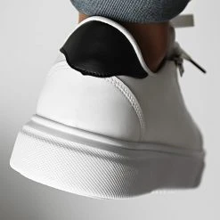 Bon marché 😀 Baskets Avec Zip Et Details Noir 2461 Blanc de LBO ✔️ -France LBO Soldes Boutique lbo 316353 SHALBO 2461 20220908T155816 04