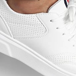 Le moins cher 🔔 Baskets Avec Details Tricolore 2456 Blanc de LBO 🎁 -France LBO Soldes Boutique lbo 316355 SHALBO 2456 20220729T141745 03