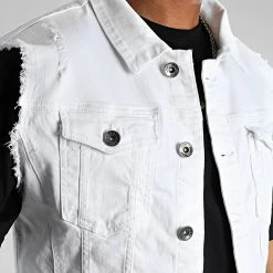 Grosses soldes 🧨 Veste Jean Sans Manche 2464 Denim Blanc de LBO ⌛ 7 Grosses soldes 🧨 Veste Jean Sans Manche 2464 Denim Blanc de LBO ⌛ -France LBO Soldes Boutique lbo 316448 FAB SHALBO 2464 20220712T151142 02