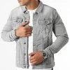 Grosses soldes 🛒 Veste Jean 2262 Denim Gris Clair de LBO ✔️ -France LBO Soldes Boutique lbo 316504 FAB SHALBO 2262 20220616T155812 01