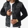 Remise 👏 Veste Jean A Capuche 2467 Camouflage Noir Gris Anthracite de LBO 🎁 -France LBO Soldes Boutique lbo 317667 FAB SHALBO 2467 20220624T140623 01
