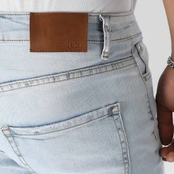 De gros 👏 Jean Skinny Fit Avec Déchirures 0048 Bleu Wash de LBO 😉 -France LBO Soldes Boutique lbo 317675 FAB LBO 1070318 0048 20220826T144244 02