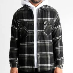 Vente flash 🔥 Surchemise A Carreaux 2487 Noir Vert Kaki de LBO 💯 8 Vente flash 🔥 Surchemise A Carreaux 2487 Noir Vert Kaki de LBO 💯 -France LBO Soldes Boutique lbo 318101 SHALBO 2487 20221116T113031 01