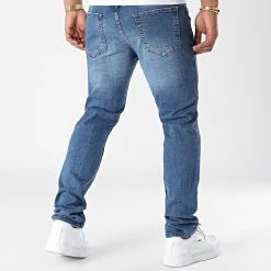 Tout neuf 🔥 Jean Regular Fit Avec Destroy 2480 Bleu Denim de LBO ✨ -France LBO Soldes Boutique lbo 318107 SHALBO 2480 20220624T140043 04