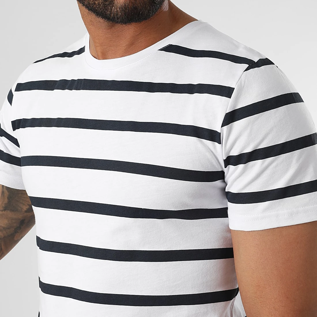 Acheter ❤️ Tee 💯 Shirt A Rayures 2435 Blanc Bleu Marine de LBO ✨ 4 Acheter ❤️ Tee 💯 Shirt A Rayures 2435 Blanc Bleu Marine de LBO ✨ – Image 2