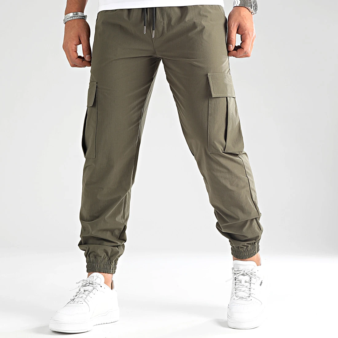 Remise ✨ Pantalon Cargo Avec Poches 0170 Vert Kaki de LBO 🎉 3 Remise ✨ Pantalon Cargo Avec Poches 0170 Vert Kaki de LBO 🎉