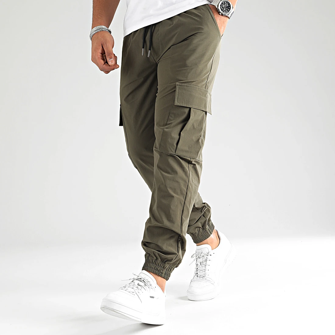 Remise ✨ Pantalon Cargo Avec Poches 0170 Vert Kaki de LBO 🎉 7 Remise ✨ Pantalon Cargo Avec Poches 0170 Vert Kaki de LBO 🎉 – Image 5