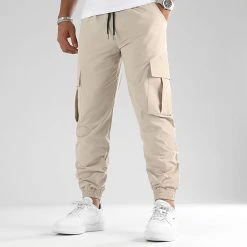 Budget 🌟 Pantalon Cargo Avec Poches 0171 Beige de LBO ✨ -France LBO Soldes Boutique lbo 319513 10701336 0171 20220729T145218 03