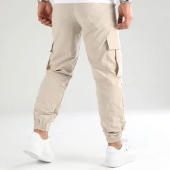 Budget 🌟 Pantalon Cargo Avec Poches 0171 Beige de LBO ✨ -France LBO Soldes Boutique lbo 319513 10701336 0171 20220729T145219 04