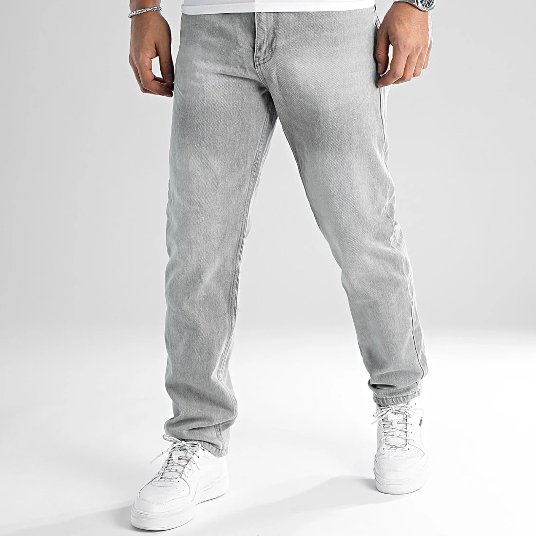 Budget 😀 Jean Relaxed Fit 2507 Denim Gris Clair de LBO 🧨 5 Budget 😀 Jean Relaxed Fit 2507 Denim Gris Clair de LBO 🧨 – Image 3