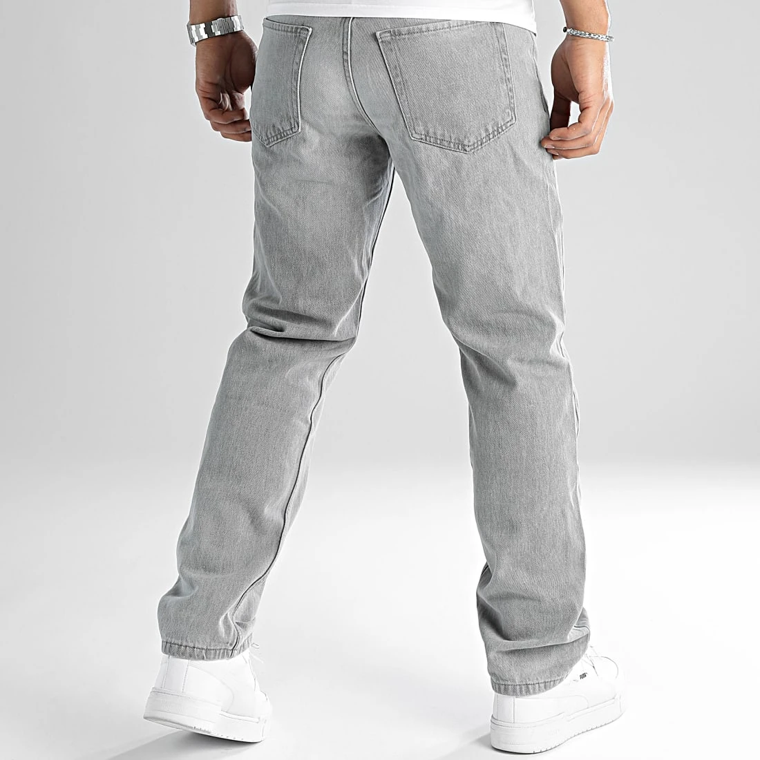 Budget 😀 Jean Relaxed Fit 2507 Denim Gris Clair de LBO 🧨 7 Budget 😀 Jean Relaxed Fit 2507 Denim Gris Clair de LBO 🧨 – Image 5