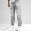 Remise 😀 Jean Relaxed Fit Avec Destroy 2508 Denim Gris Clair de LBO ✔️ -France LBO Soldes Boutique lbo 319973 SHALBO 2508 20220812T145108 03
