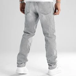 Remise 😀 Jean Relaxed Fit Avec Destroy 2508 Denim Gris Clair de LBO ✔️ -France LBO Soldes Boutique lbo 319973 SHALBO 2508 20220812T145111 06