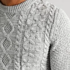 Meilleure vente 🛒 Pull Col Rond Torsades 0251 Gris Clair de LBO ⭐ -France LBO Soldes Boutique lbo 320008 LBO 1070546 0251 20220913T155748 03