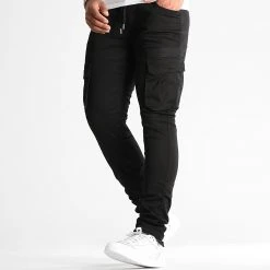 Bon marché ⌛ Pantalon Cargo 2544 Noir de LBO ❤️ -France LBO Soldes Boutique lbo 322486 SHALBO 2544 20220914T155805 01
