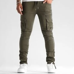 Coupon ⌛ Pantalon Cargo 2545 Vert Kaki de LBO ⌛ -France LBO Soldes Boutique lbo 322487 SHALBO 2545 20220914T155844 05