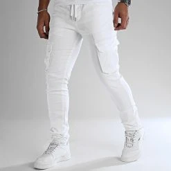 Meilleure affaire 🎁 Pantalon Cargo 2547 Blanc de LBO 😍 -France LBO Soldes Boutique lbo 322489 SHALBO 2547 20220919T152857 01