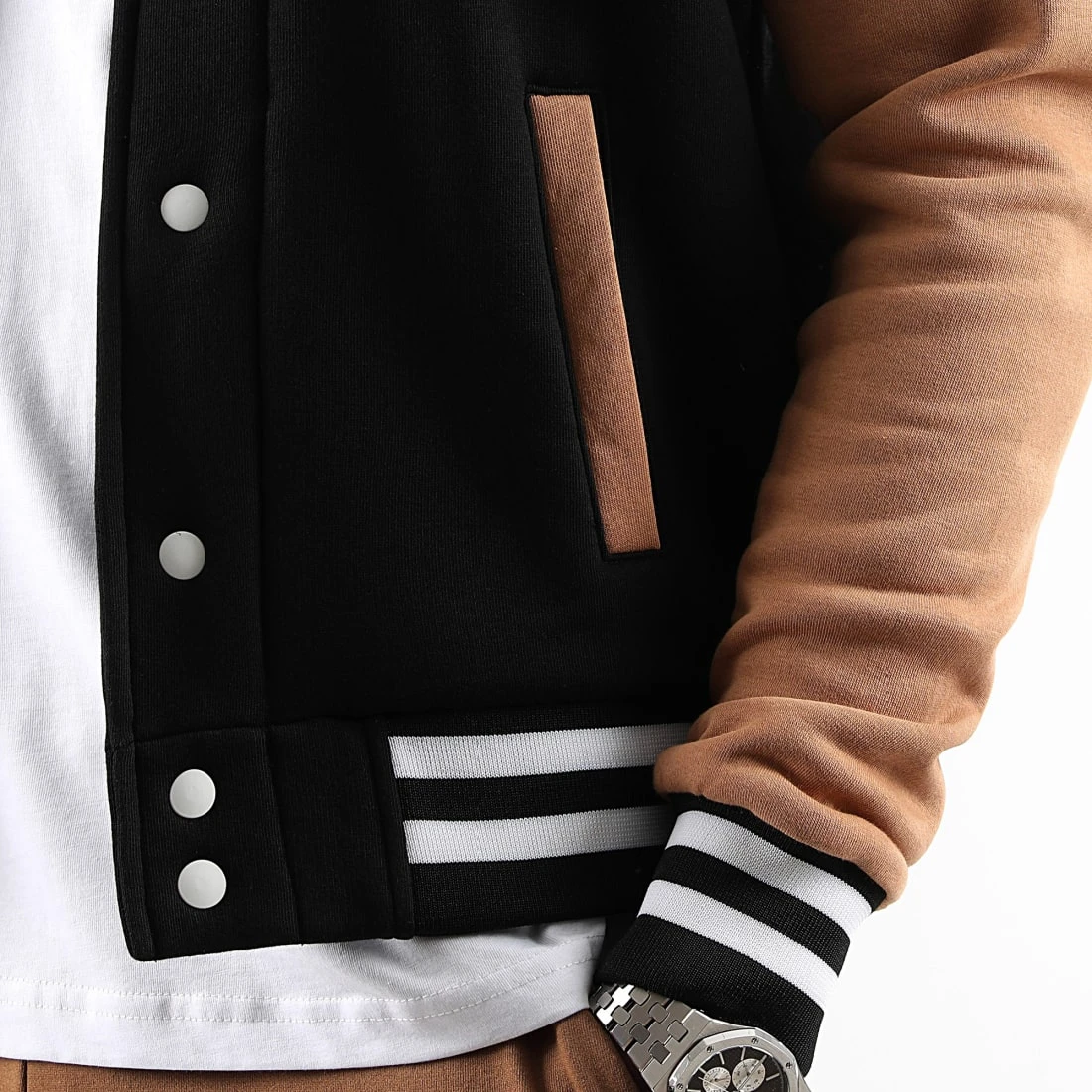 De gros 😉 Veste Teddy 2389 Noir Camel de LBO 🔥 4 De gros 😉 Veste Teddy 2389 Noir Camel de LBO 🔥 – Image 2