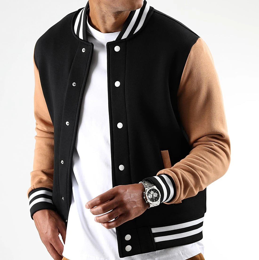 De gros 😉 Veste Teddy 2389 Noir Camel de LBO 🔥 5 De gros 😉 Veste Teddy 2389 Noir Camel de LBO 🔥 – Image 3