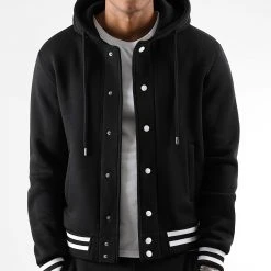 Top 10 ✨ Veste Teddy A Capuche 2538 Noir de LBO 🔔