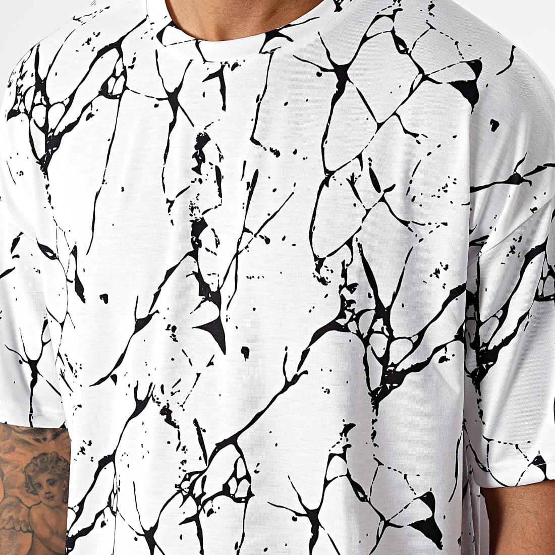 Grosses soldes 🎉 Tee 😍 Shirt Oversize Large Imprimé 2646 Marble Blanc de LBO ✔️ 4 Grosses soldes 🎉 Tee 😍 Shirt Oversize Large Imprimé 2646 Marble Blanc de LBO ✔️ – Image 2