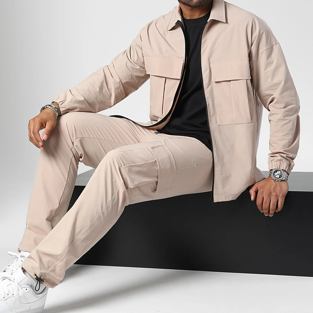 Acheter ⌛ Veste Zippée Avec Poches 0201 Beige de LBO 🎉 5 Acheter ⌛ Veste Zippée Avec Poches 0201 Beige de LBO 🎉 – Image 3