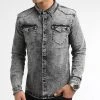 Budget ❤️ Chemise Jean Manches Longues 0060 Gris Denim de LBO ⭐ -France LBO Soldes Boutique lbo 327513 LBO 1070318 0060 20220926T153339 01