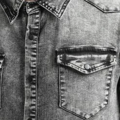 Budget ❤️ Chemise Jean Manches Longues 0060 Gris Denim de LBO ⭐ -France LBO Soldes Boutique lbo 327513 LBO 1070318 0060 20220926T153340 02