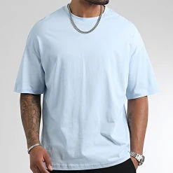Remise 👍 Tee Shirt Oversize Large 2223 Bleu Ciel de LBO ⭐