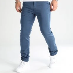 Budget 🤩 Pantalon Chino Classic 2682 Bleu de LBO ⌛
