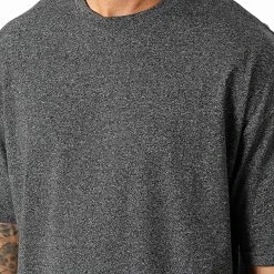 Grosses soldes 👍 Lot de 2 Tee Shirts Oversize Large 2681 Noir Gris Anthracite Chiné de LBO 😍 -France LBO Soldes Boutique lbo 329091 SHALBO 2681 20220906T151050 02