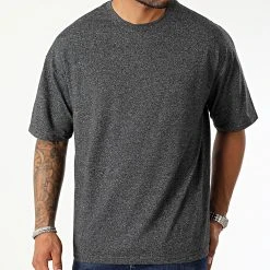 Grosses soldes 👍 Lot de 2 Tee Shirts Oversize Large 2681 Noir Gris Anthracite Chiné de LBO 😍 -France LBO Soldes Boutique lbo 329091 SHALBO 2681 20220906T151052 03