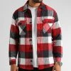 Budget 🥰 Surchemise A Carreaux 2705 Rouge Bleu Marine Blanc de LBO ⌛ -France LBO Soldes Boutique lbo 330624 SHALBO 2705 20220913T155443 03