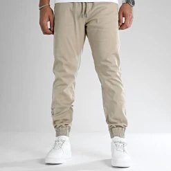 Acheter 🎁 Jogger Pant Regular Fit 2708 Beige de LBO 🎉 -France LBO Soldes Boutique lbo 330627 SHALBO 2708 20220919T152930 04