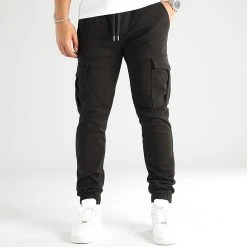 Bon marché ✔️ Pantalon Cargo Regular Fit 2713 Noir de LBO 🧨 -France LBO Soldes Boutique lbo 330633 SHALBO 2713 20221014T080827 01