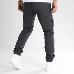 Sortie ✔️ Pantalon Cargo Regular Fit 2714 Gris Anthracite de LBO 😉 -France LBO Soldes Boutique lbo 330634 SHALBO 2714 20220920T154508 04