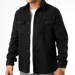 Bon marché 😍 Surchemise Epaisse Uni 0123 Noir de LBO 👍 -France LBO Soldes Boutique lbo 331017 LBO 1070318 0123 20220902T113337 03