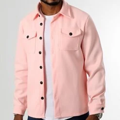 Meilleure affaire 🔔 Surchemise Epaisse Uni 0125 Rose Pale de LBO ✨ -France LBO Soldes Boutique lbo 331023 LBO 1070318 0125 20220901T094254 03