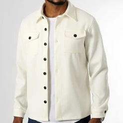 De gros ⭐ Surchemise Epaisse Uni 0126 Beige Clair de LBO ✨ -France LBO Soldes Boutique lbo 331024 LBO 1070318 0126 20220901T094237 03