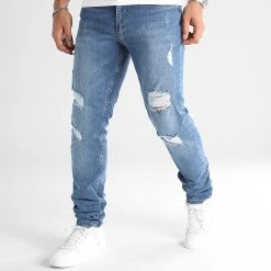Grosses soldes 👍 Jean Regular Fit Avec Destroy 2499 Bleu Denim de LBO 🌟