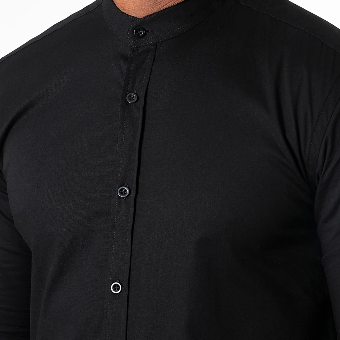 Top 10 ✔️ Lot de 2 Chemises Manches Longues Col Officier Slim Fit 2749 Blanc Et Noir de LBO ✔️ 4 Top 10 ✔️ Lot de 2 Chemises Manches Longues Col Officier Slim Fit 2749 Blanc Et Noir de LBO ✔️ – Image 2