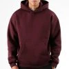 Meilleure vente ✔️ Sweat Capuche Oversize Large Premium 2755 Bordeaux de LBO 🎁