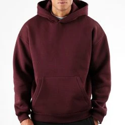 Meilleure vente ✔️ Sweat Capuche Oversize Large Premium 2755 Bordeaux de LBO 🎁