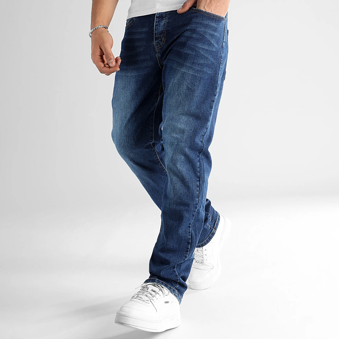 Grosses soldes 😍 Jean Relaxed Fit 0145 Bleu Denim Foncé de LBO 🧨 5 Grosses soldes 😍 Jean Relaxed Fit 0145 Bleu Denim Foncé de LBO 🧨 – Image 3